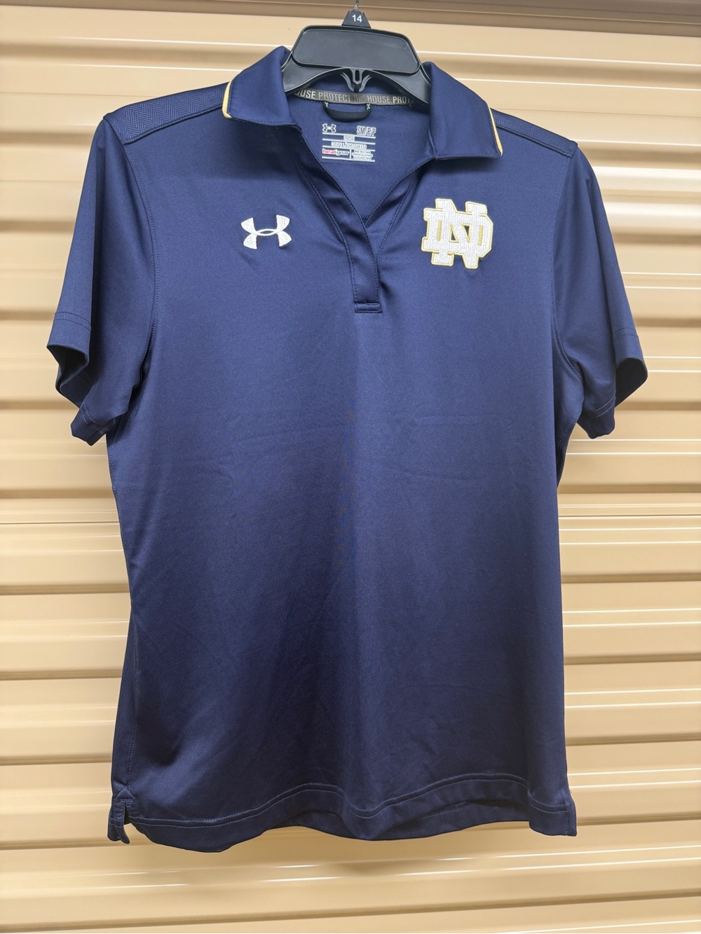 Under Armour Navy HeatGear Performance Tee with White Logo
